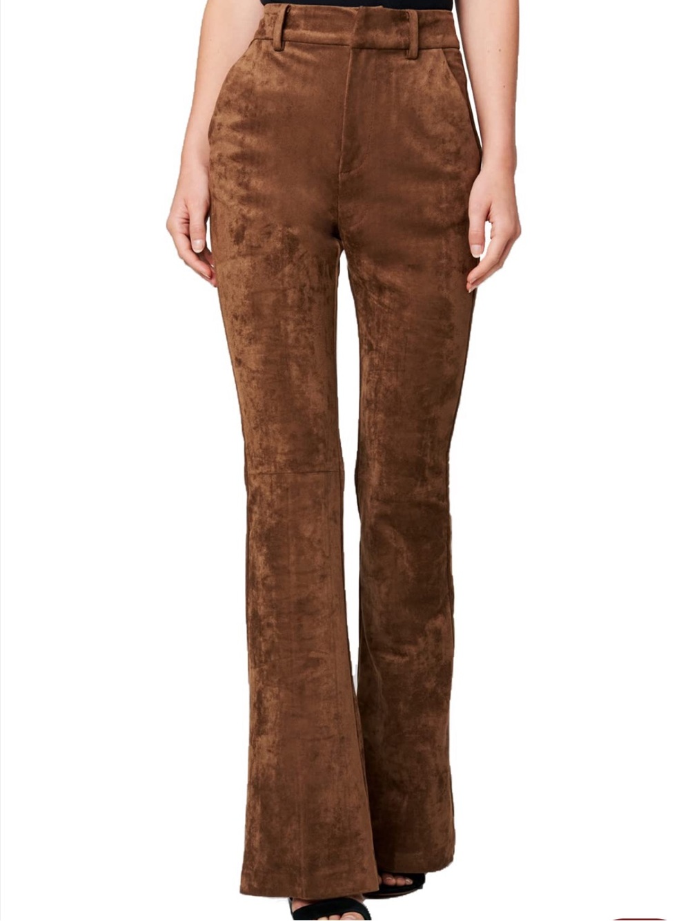 BLANKNYC Vegan Leather Wide Wale Corduroy Flare Pant, Fairweather Friend